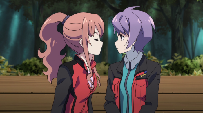 Iris and Mizuki Almost Kiss
