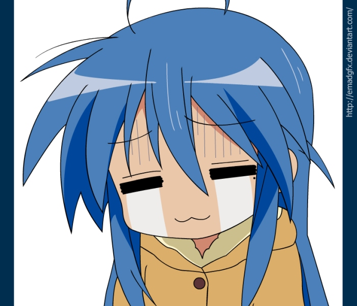 Konata from Lucky Star Crying